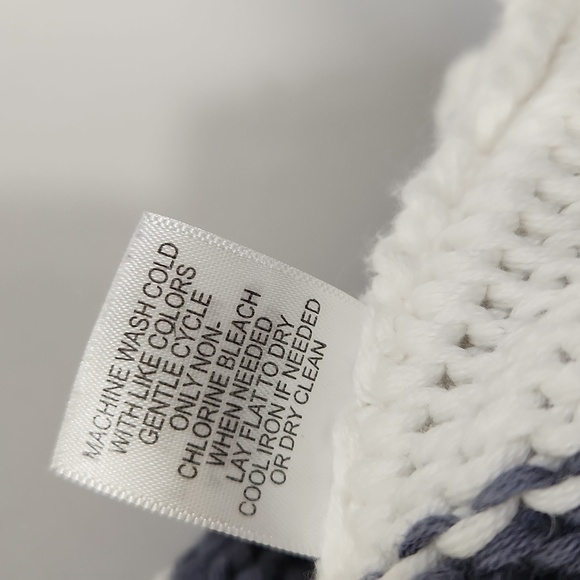 Fresh Produce White Grey Loose Knit Slouchy Front Pockets Cardigan Size XS/S - Picture 14 of 14